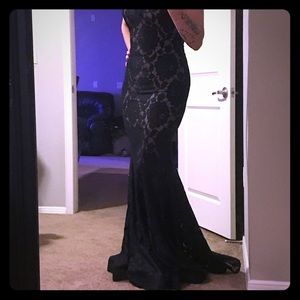 Betsy and Adam lace gown
